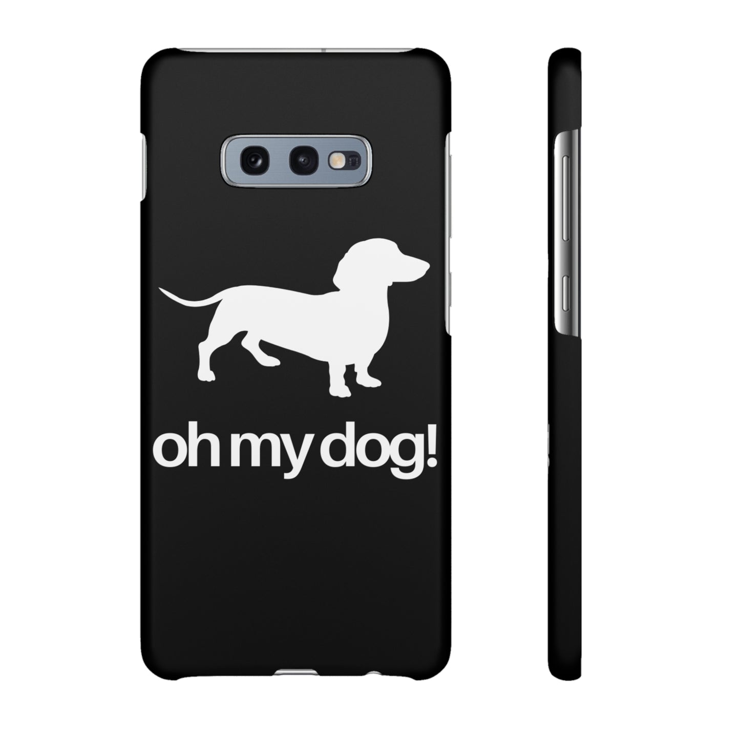 Oh My Dog! Dachshund Love Snap Mobile Phone Cover Cases - Black