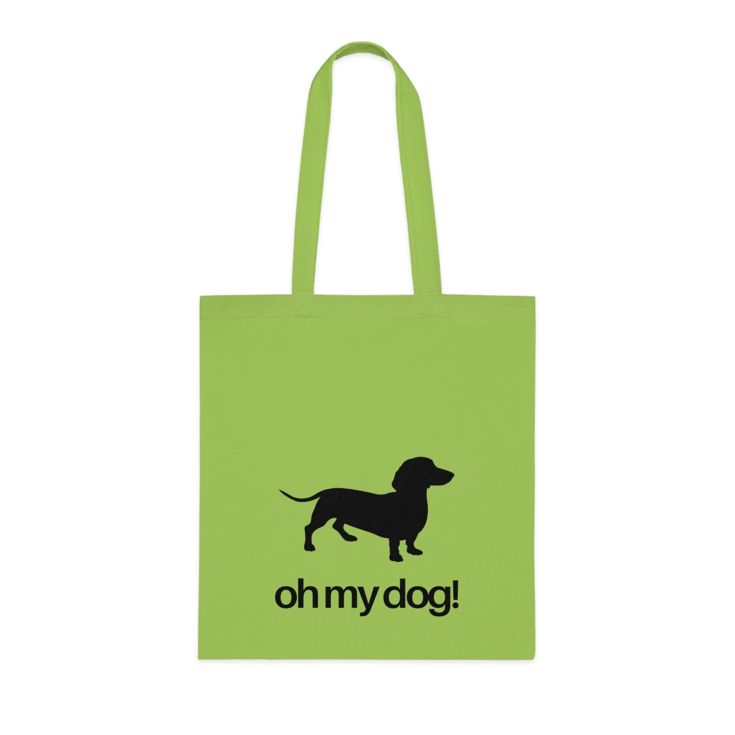 Oh My Dog! Dachshund Cotton Tote Bag