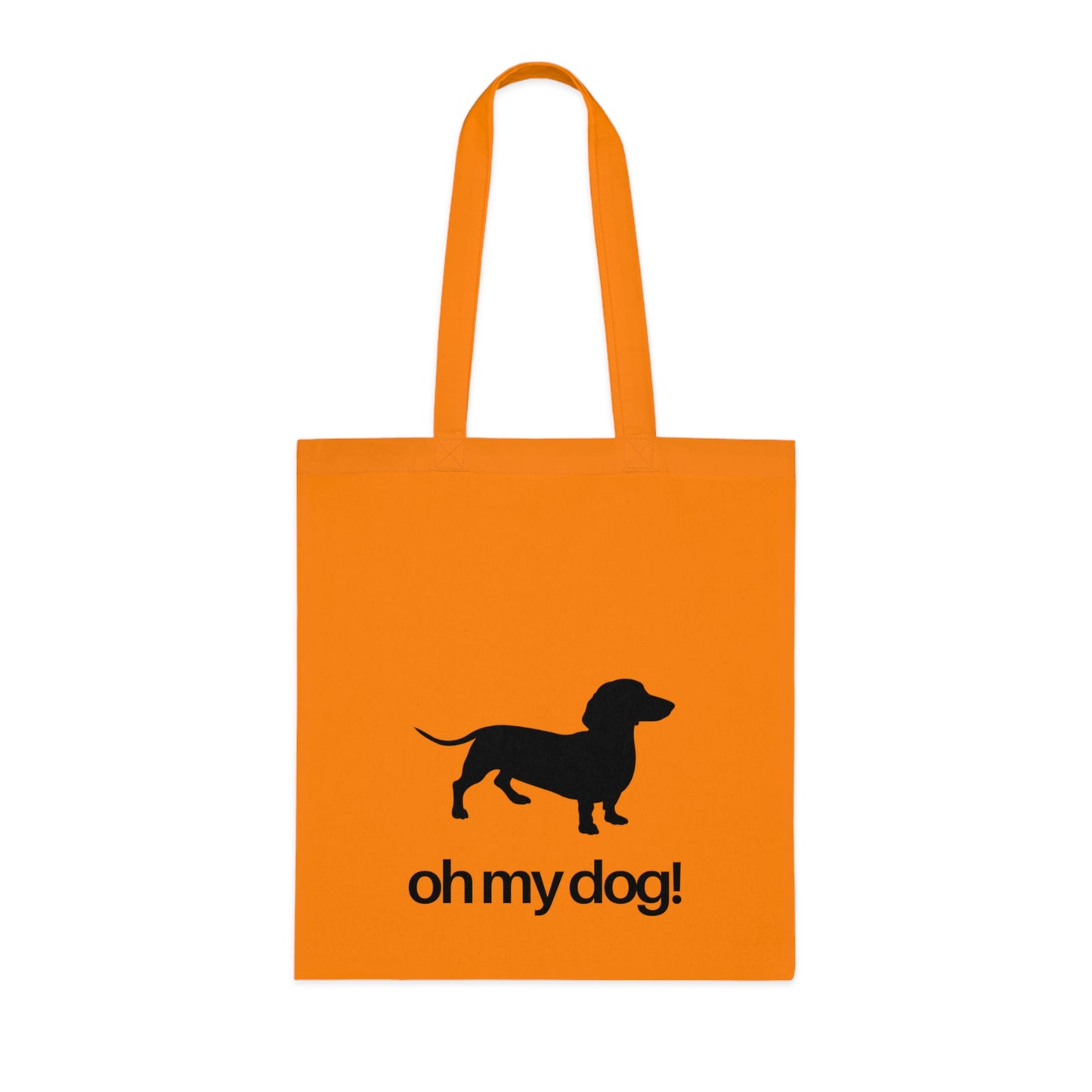 Oh My Dog! Dachshund Cotton Tote Bag