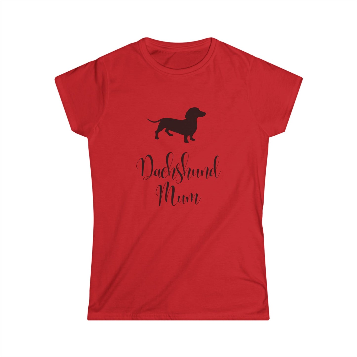 Dachshund Mum - Women's Softstyle Dog Tshirt