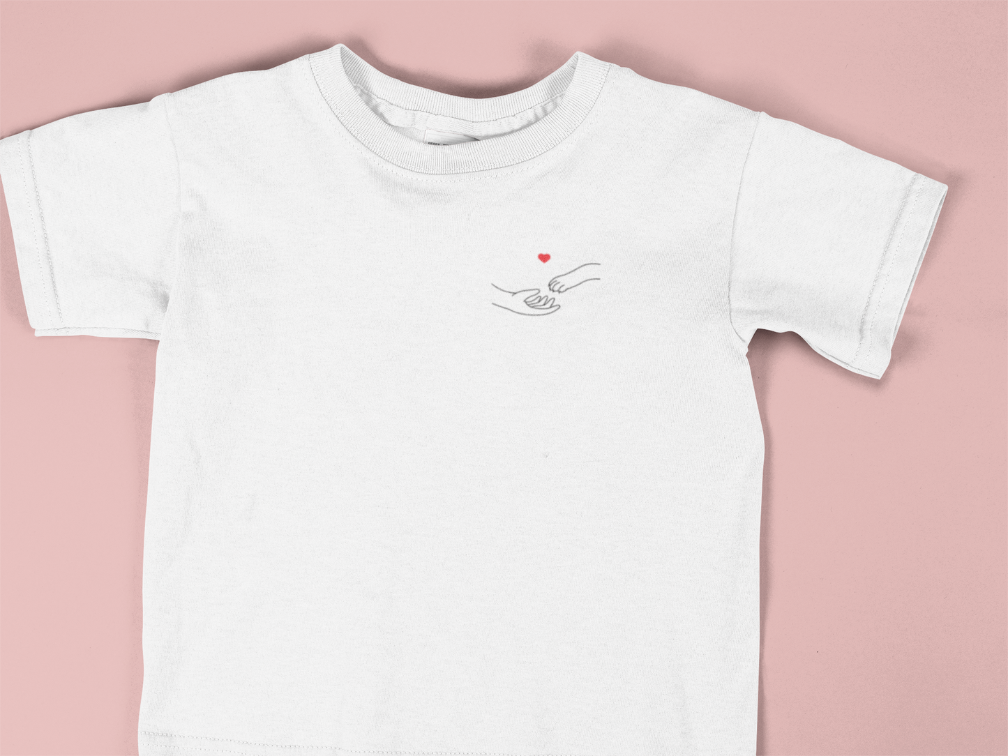 Dog Paw & Hand Heart Women's Softstyle Tshirt