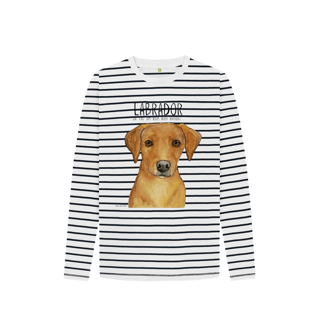 The Snack Seeker Stripes – Fox Red Labrador Breton Top