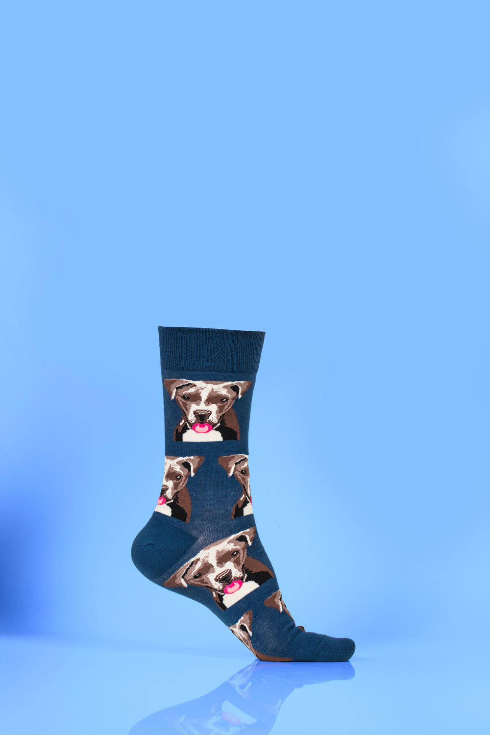 Navy Blue Dog Pattern Socks