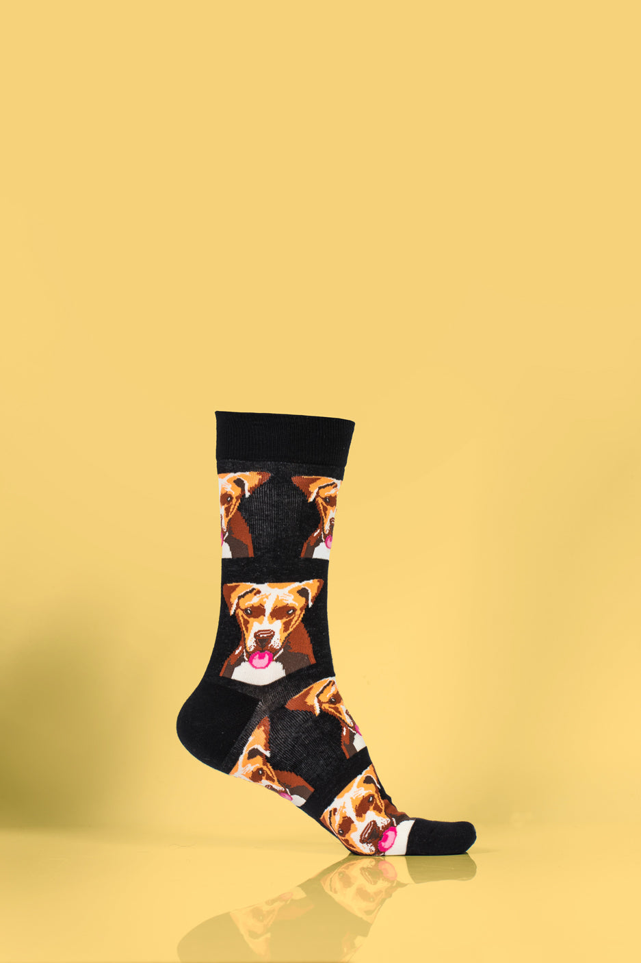 Black Dog Pattern Socks