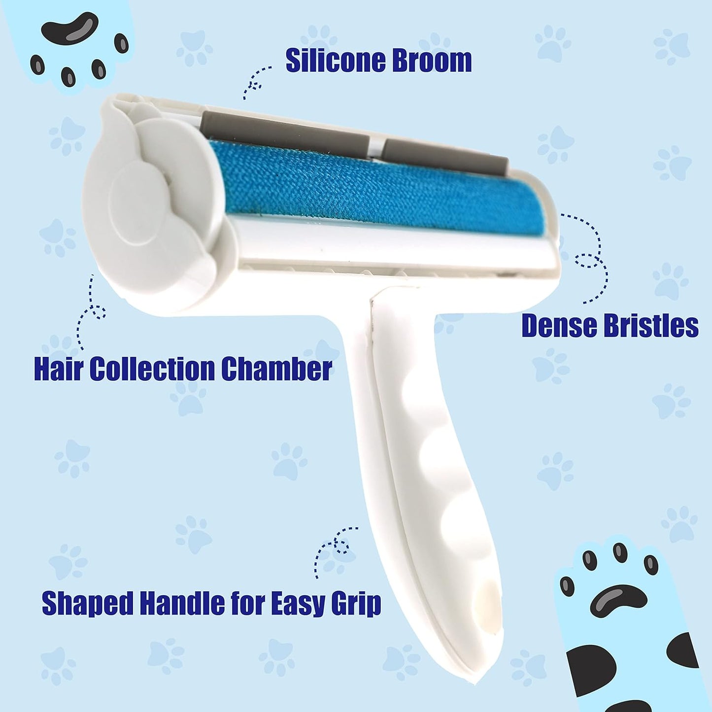 Dog and Cat Hair Remover Reusable Lint Roller Removes Hairs You Cannot Even See