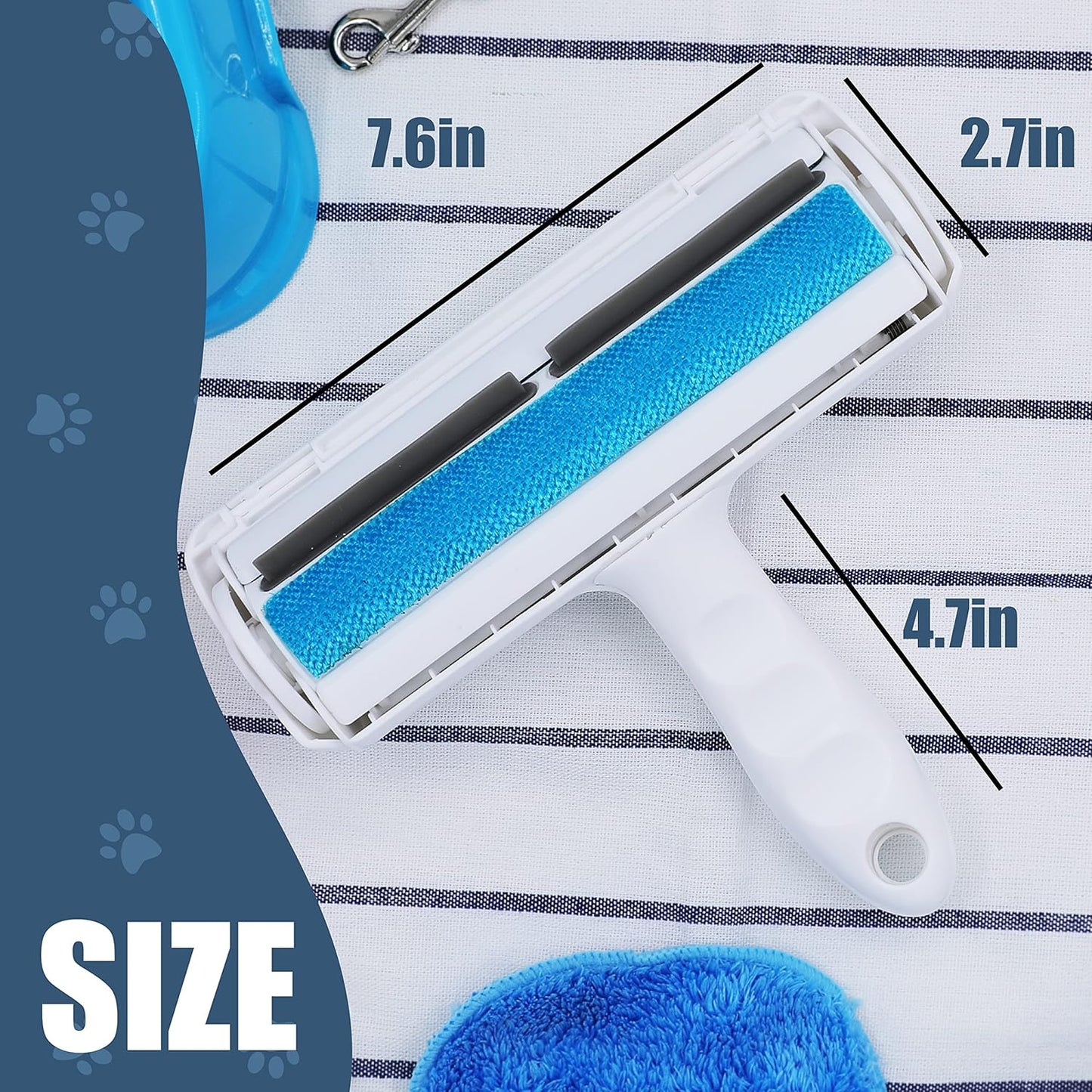 Dog and Cat Hair Remover Reusable Lint Roller Removes Hairs You Cannot Even See