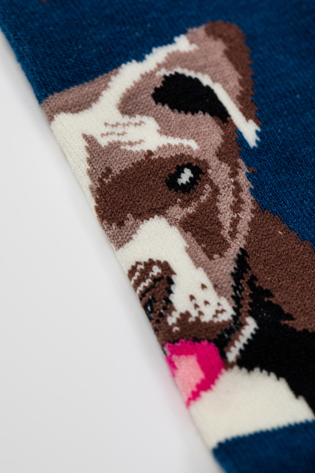 Navy Blue Dog Pattern Socks