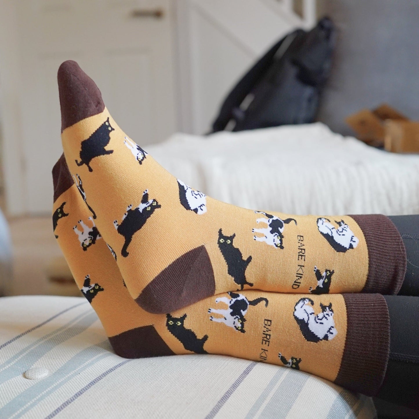 Save the Brown Cat Bamboo Socks