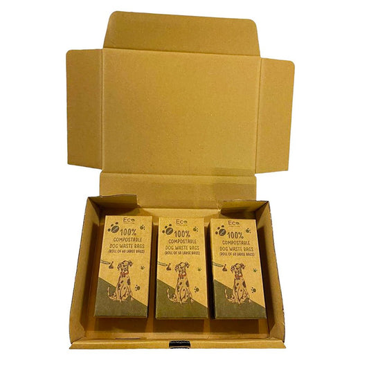 Compostable Dog Poop Bags- 3 Boxes of 60 Bags