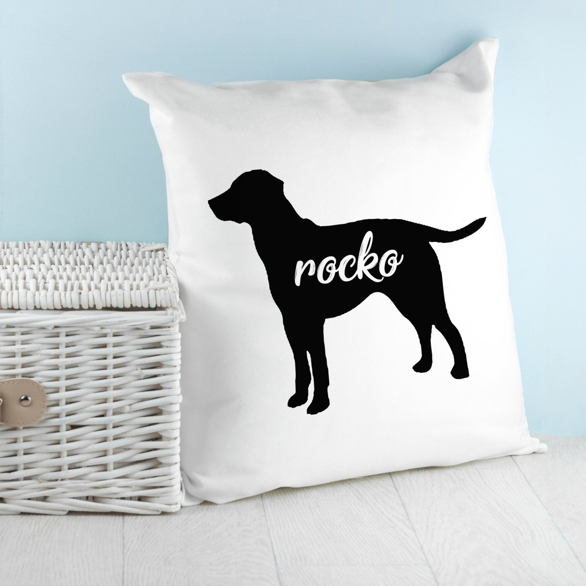 Personalised Dog Silhouette Cushion Cover