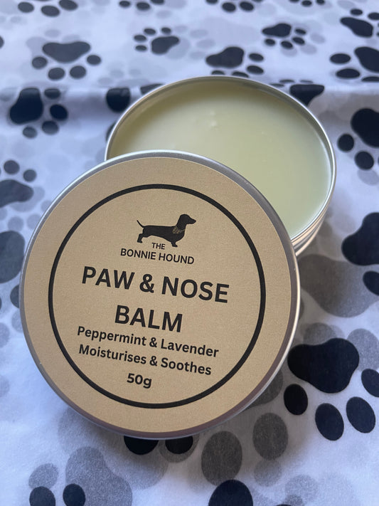 Handmade Paw, Nose and Skin Balm - Peppermint & Lavender - 50g