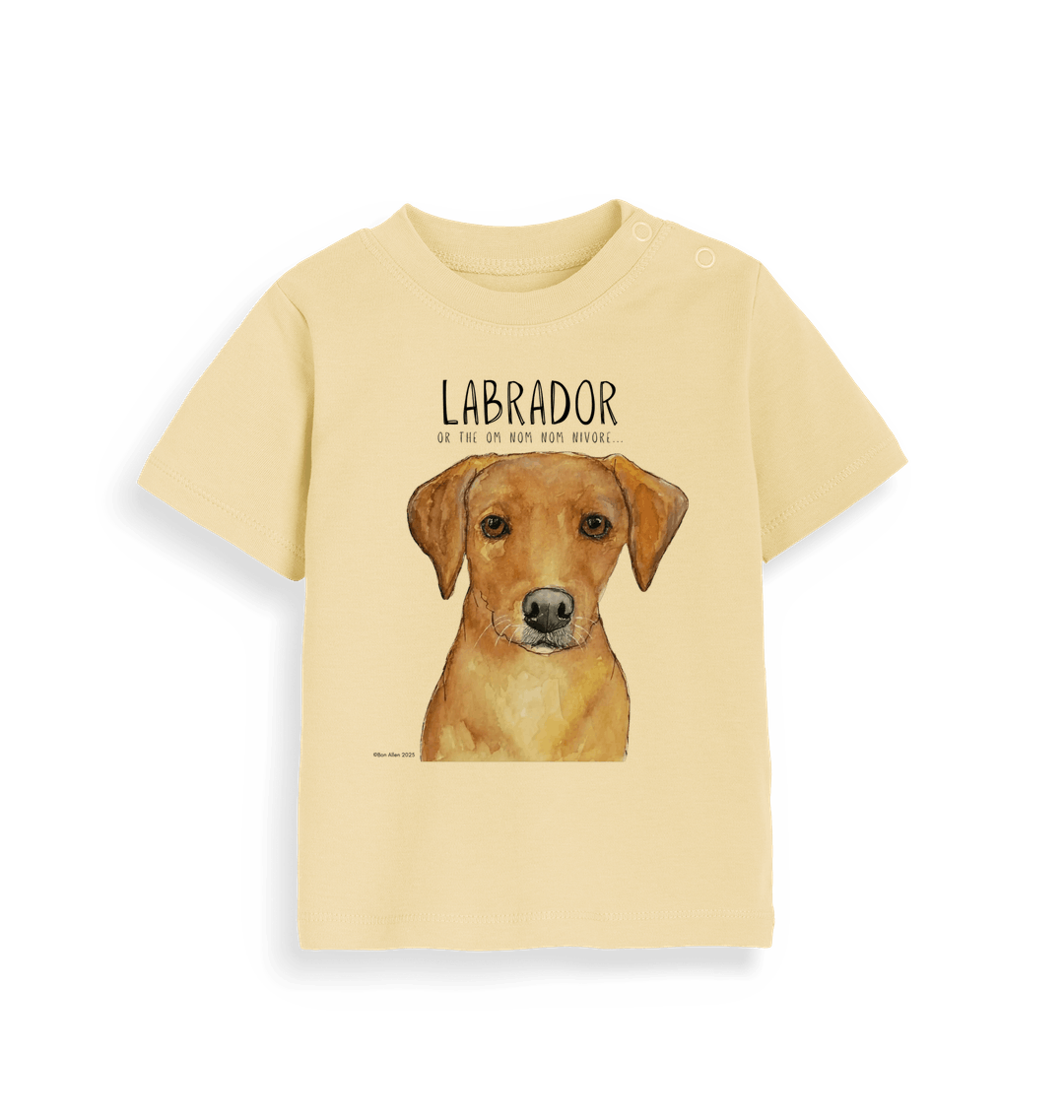 Tiny Tummy, Big Appetite – Baby’s First Fox Red Labrador Tee