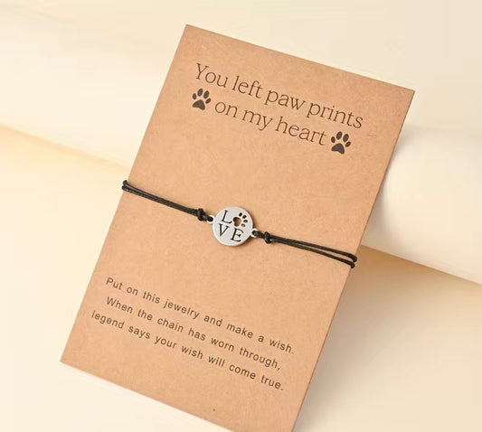 Adjustable Paw Bracelet