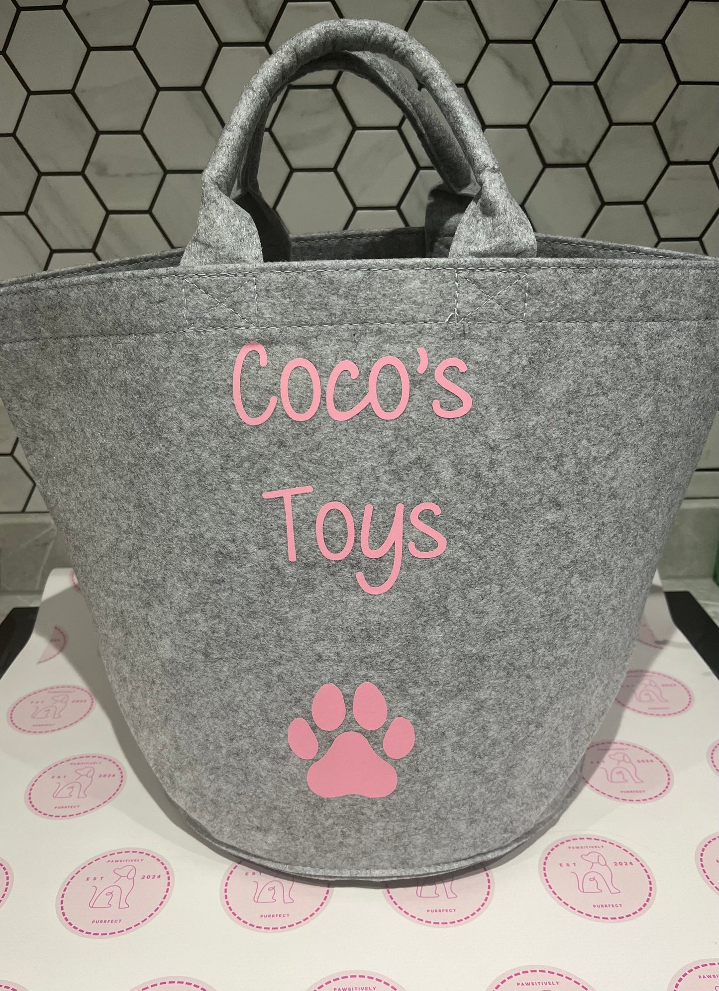 Personalised Pet Toy Bag
