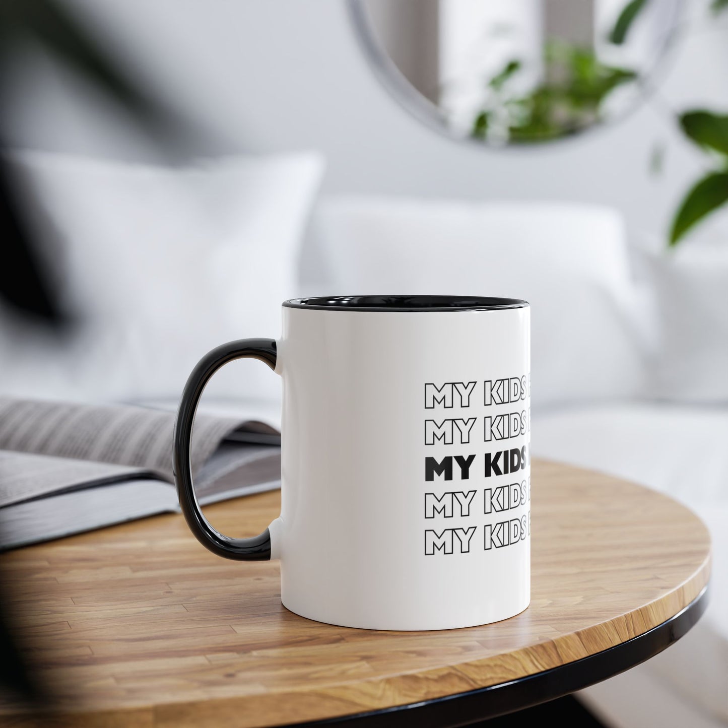 My Kids Have 4 Paws - Two-Tone Coffee Mugs, 11oz