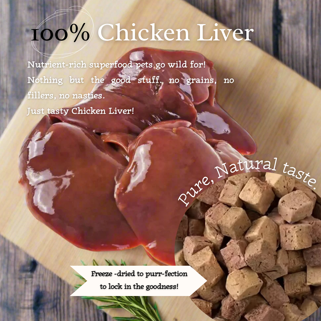 Liver Rush - 100% Freeze-Dried Chicken Liver Treats | High-Value | Tail Tips UK