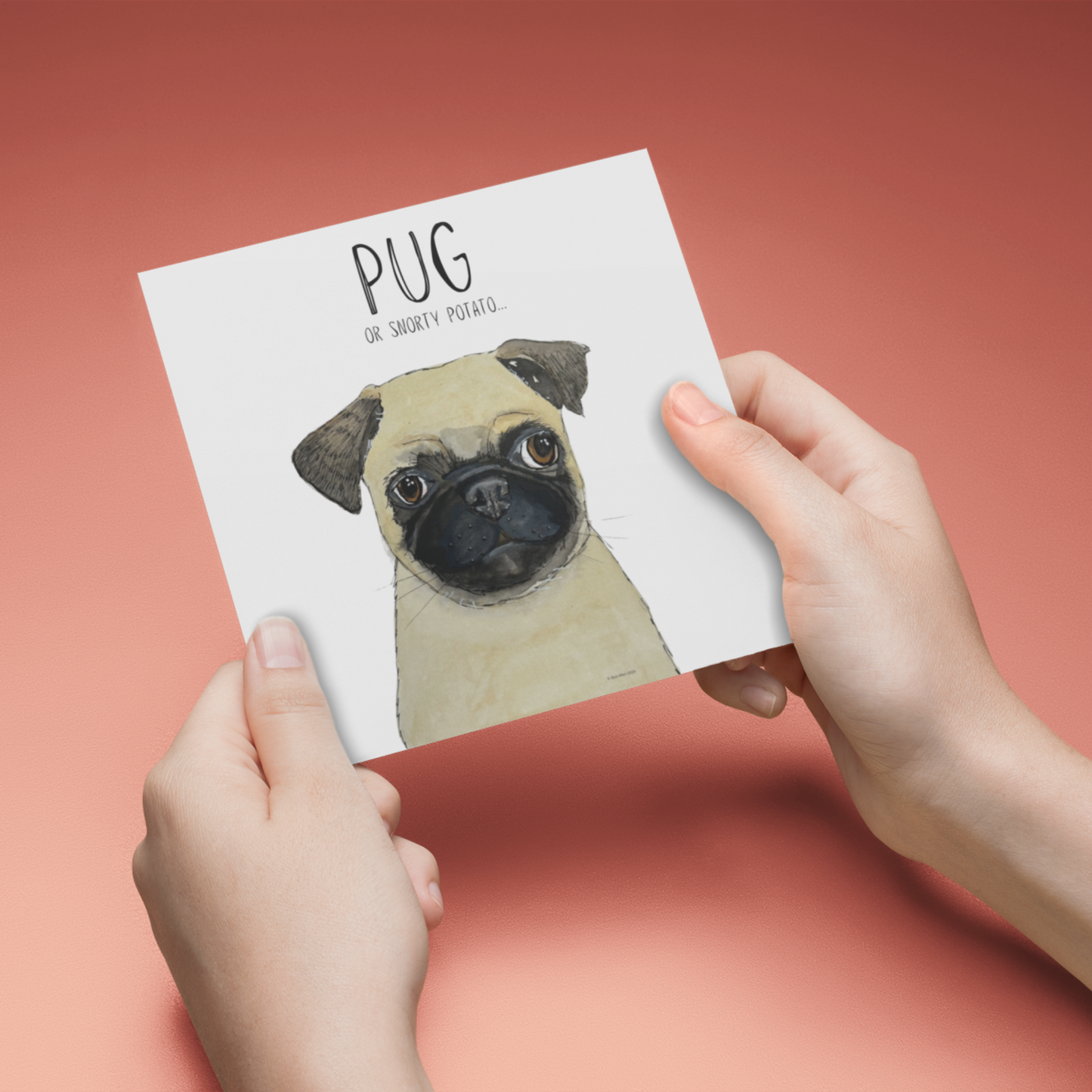 Snorty Potato Greetings – The Perfect Pug Card!
