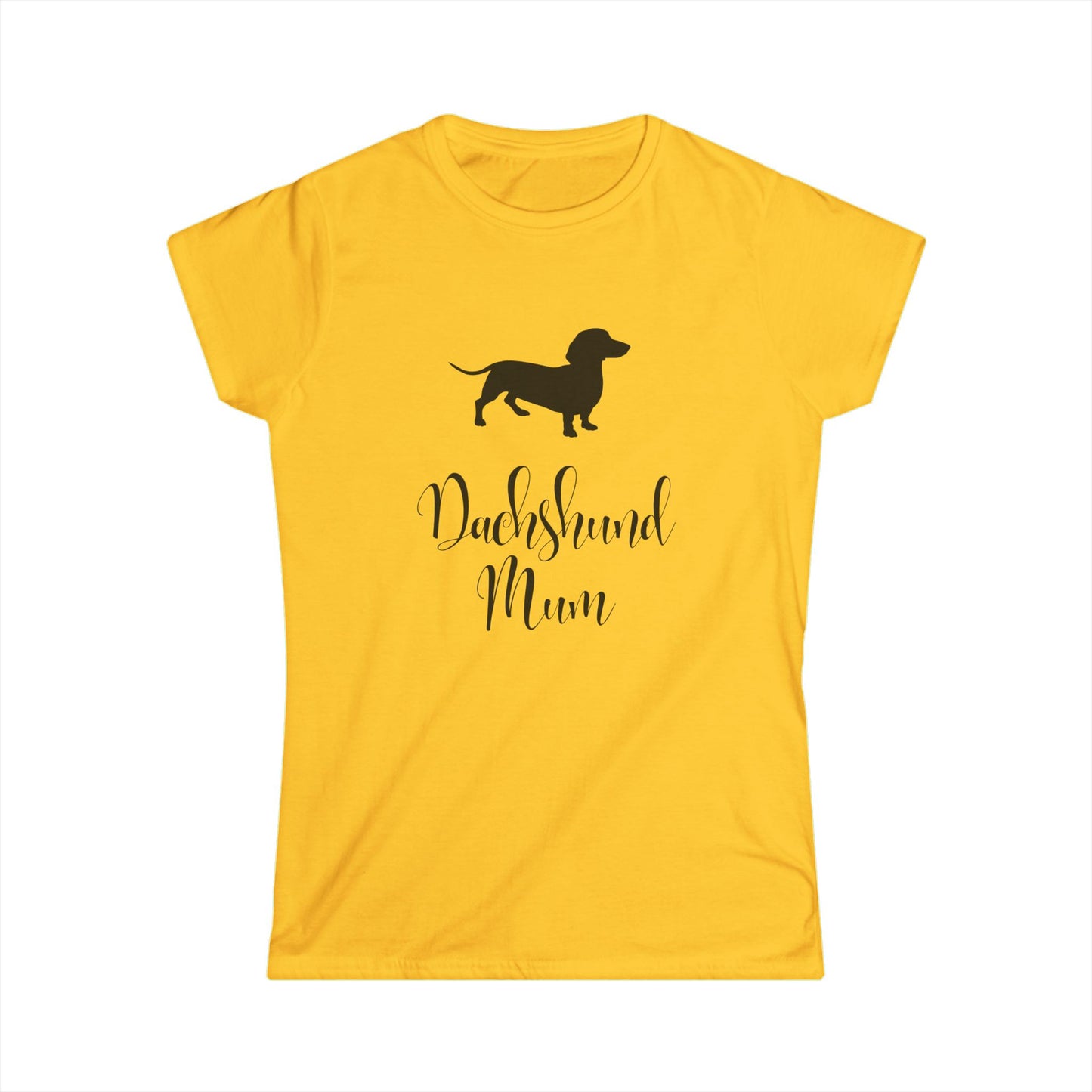 Dachshund Mum - Women's Softstyle Dog Tshirt