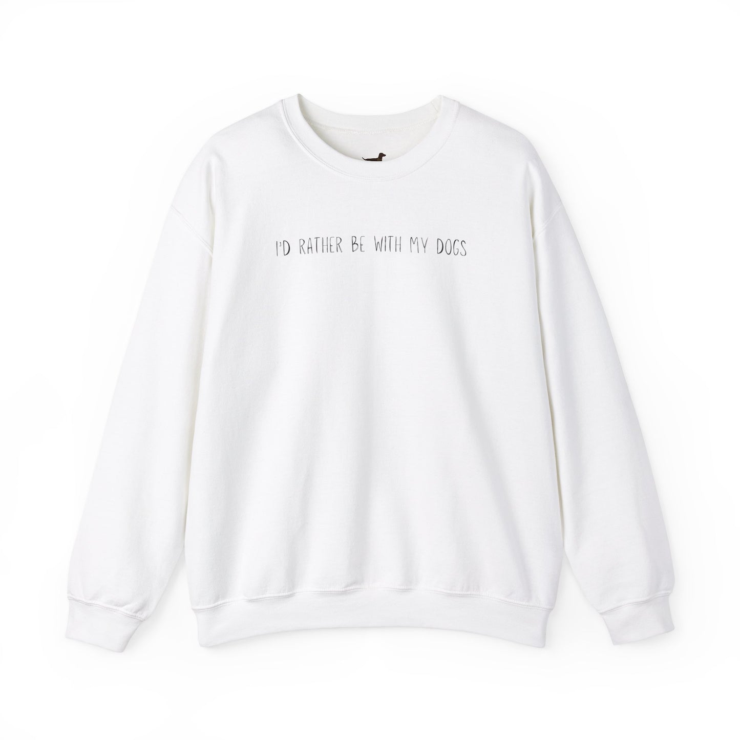 Id Rather Be With My Dogs Unisex Heavy Blend™ Crewneck Sweatshirt