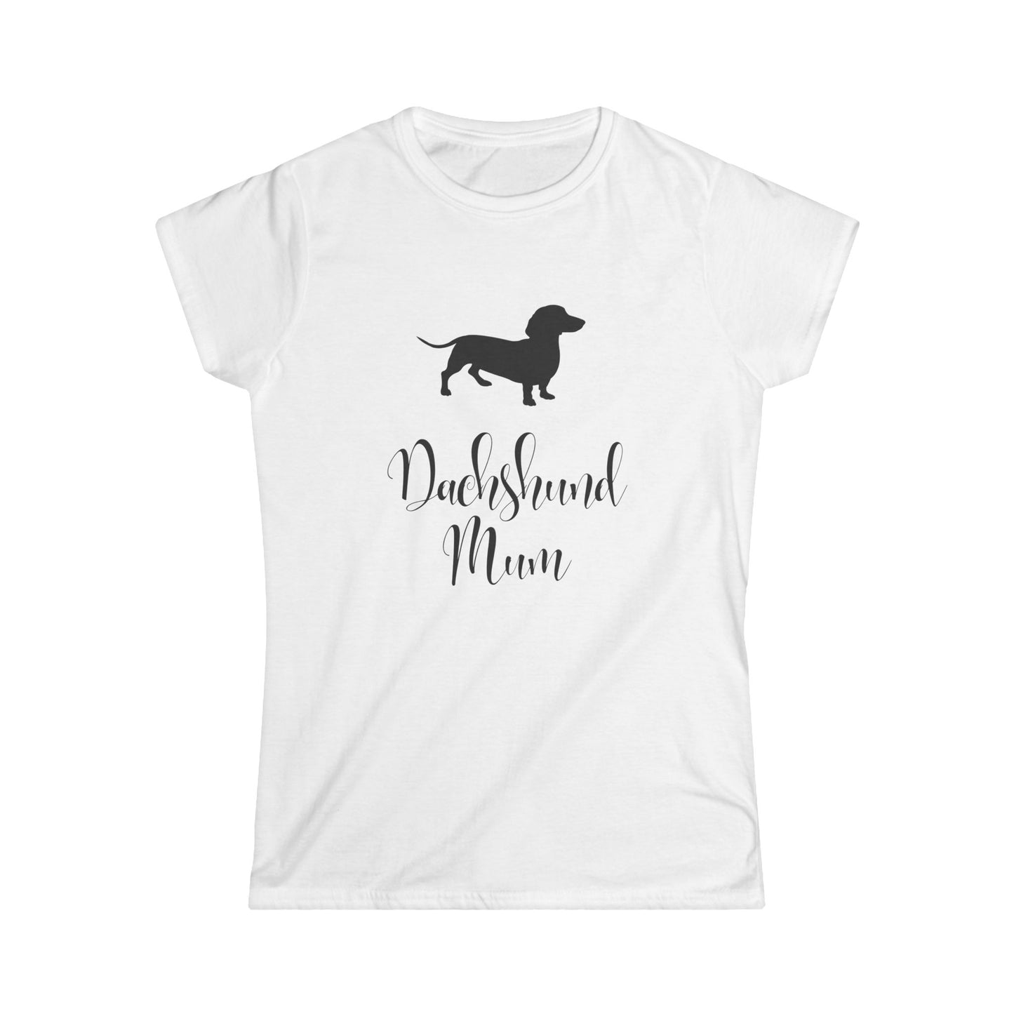 Dachshund Mum - Women's Softstyle Dog Tshirt