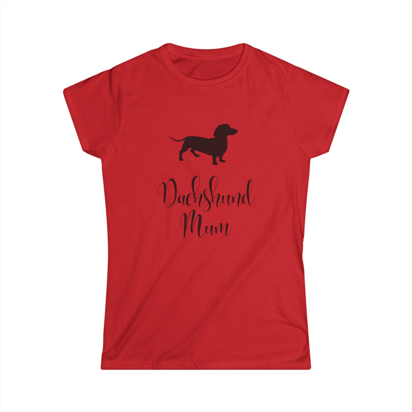 Dachshund Mum - Women's Softstyle Dog Tshirt