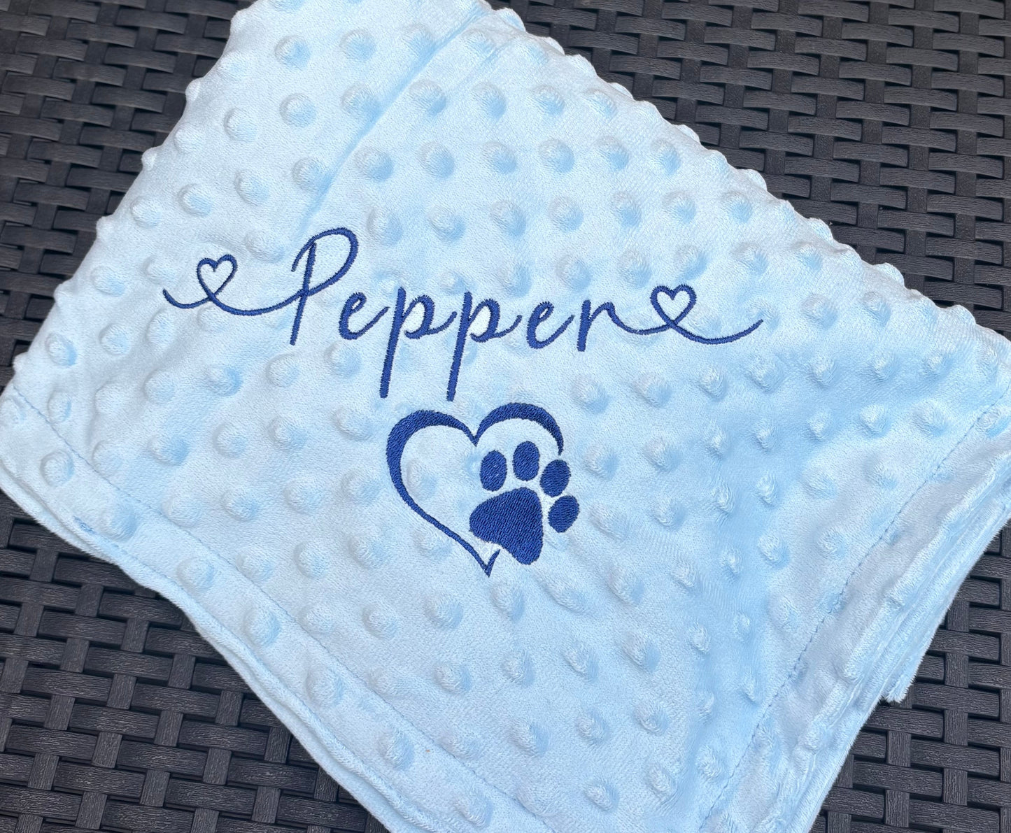 Embroidered Personalised Pet Blankets | Personalised Pet Gifts