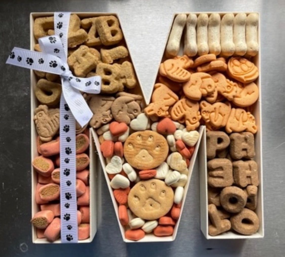 Treat Filled Initial Box - Biscuits