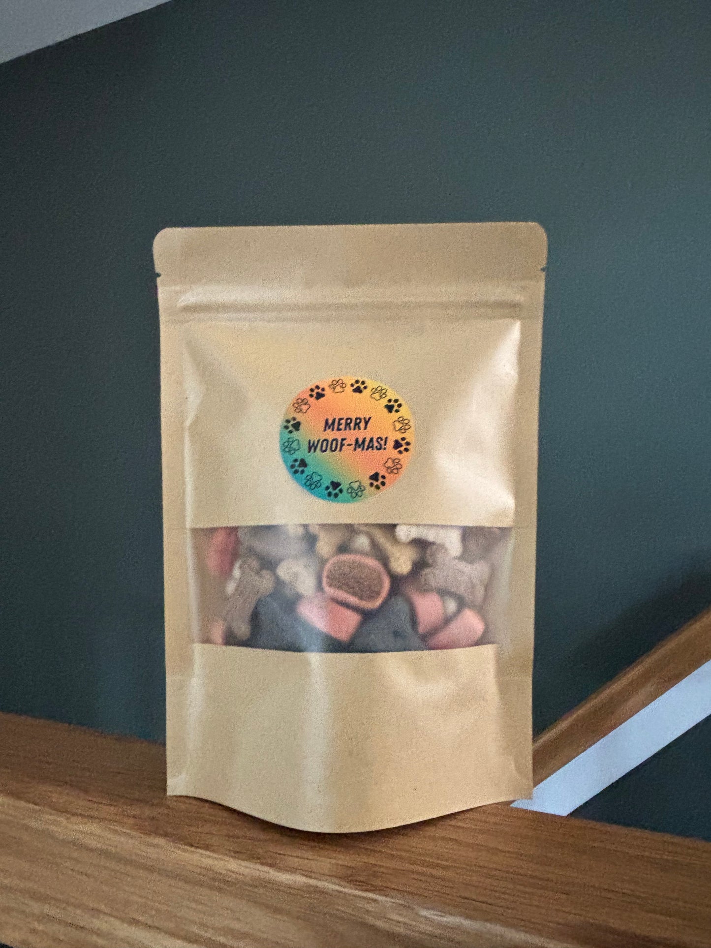 Merry Woof-Mas Christmas Treat Pick n Mix Biscuit or Chocolate Treats 150g