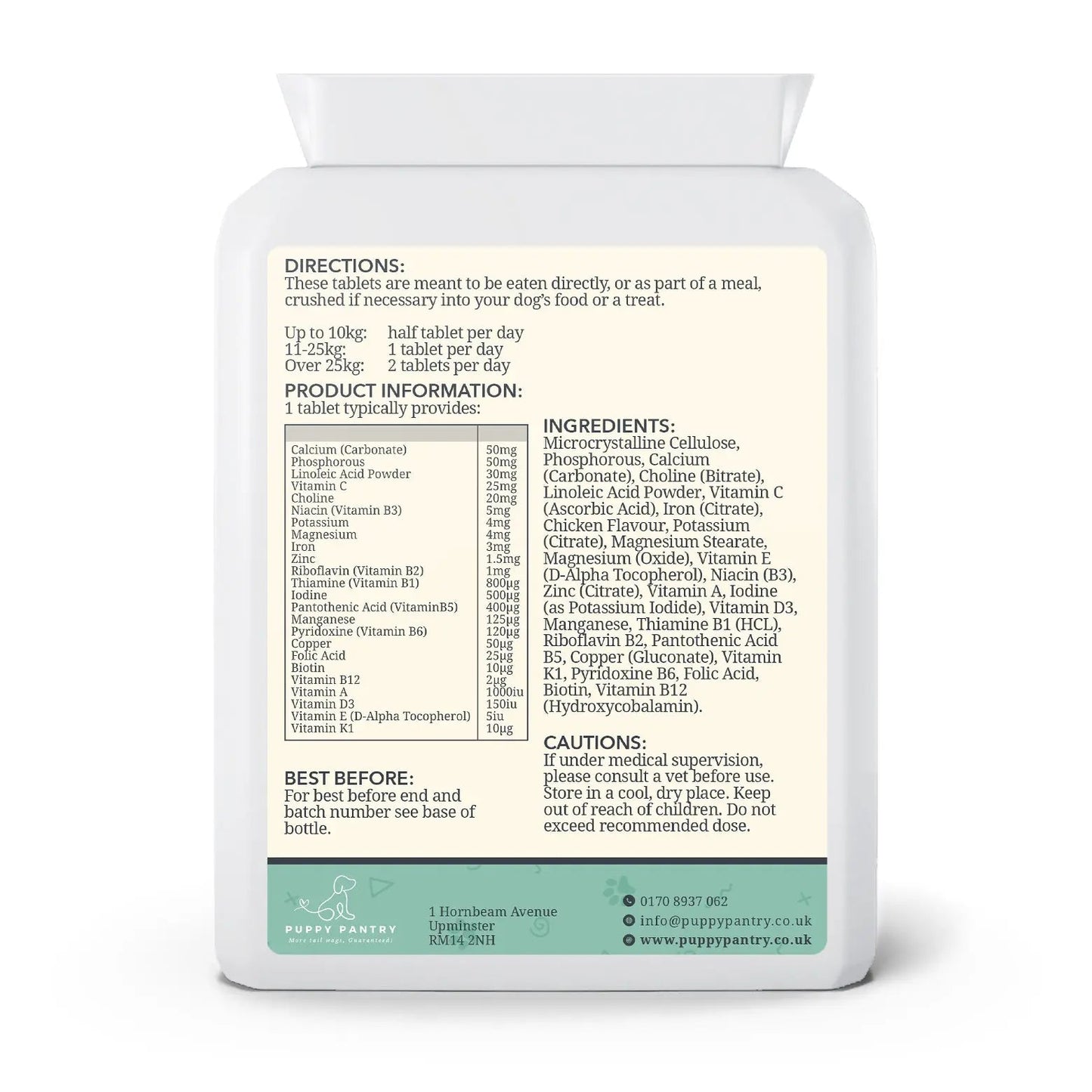 Multivitamin Chews – Chicken (120 Pack)
Supports immunity, skin & coat health, digestion & energy