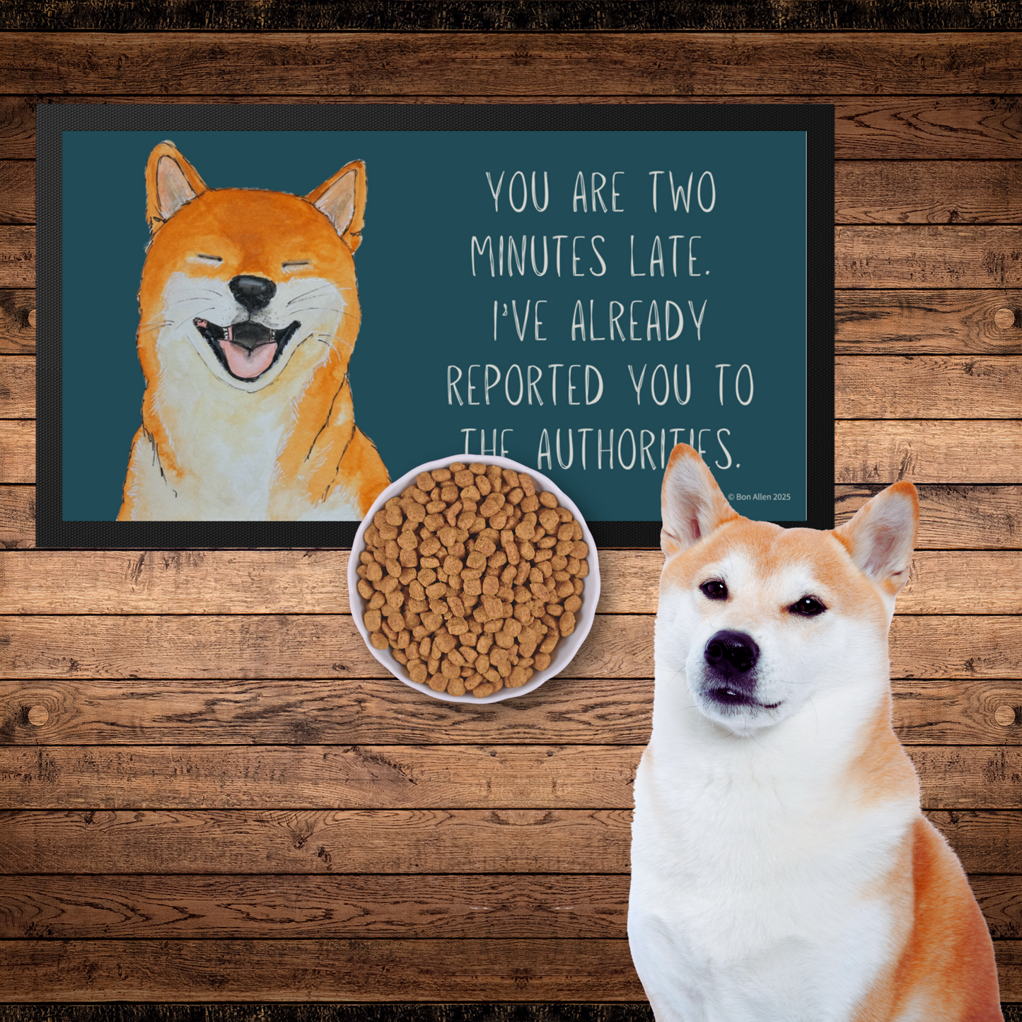 Shiba Inu Pet Bowl Mat