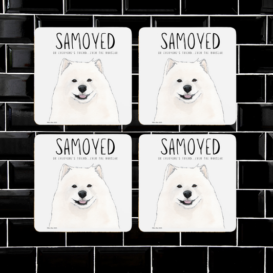 Samoyed Coasters – Smiles, Sass & Zero Security