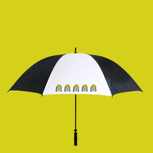 Bearded Collie Golf Umbrella: The Hairicane Handler