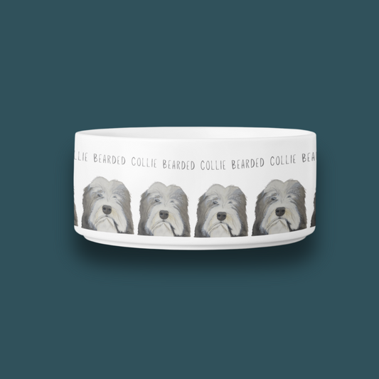 Bearded Collie Bowl – For the Hairicane Who Dines Like Royalty