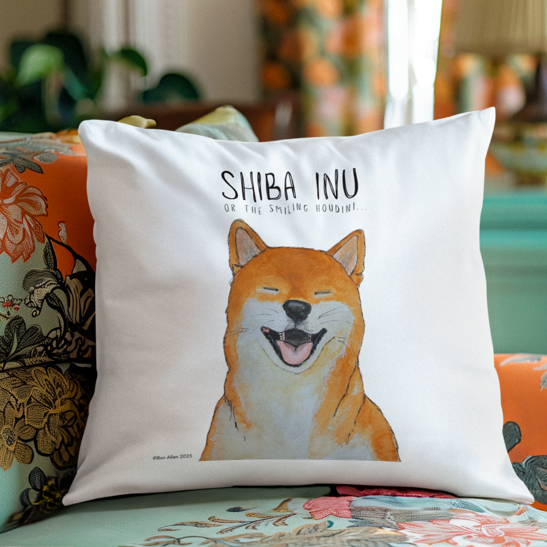 Shiba Inu Throw Pillow Cover