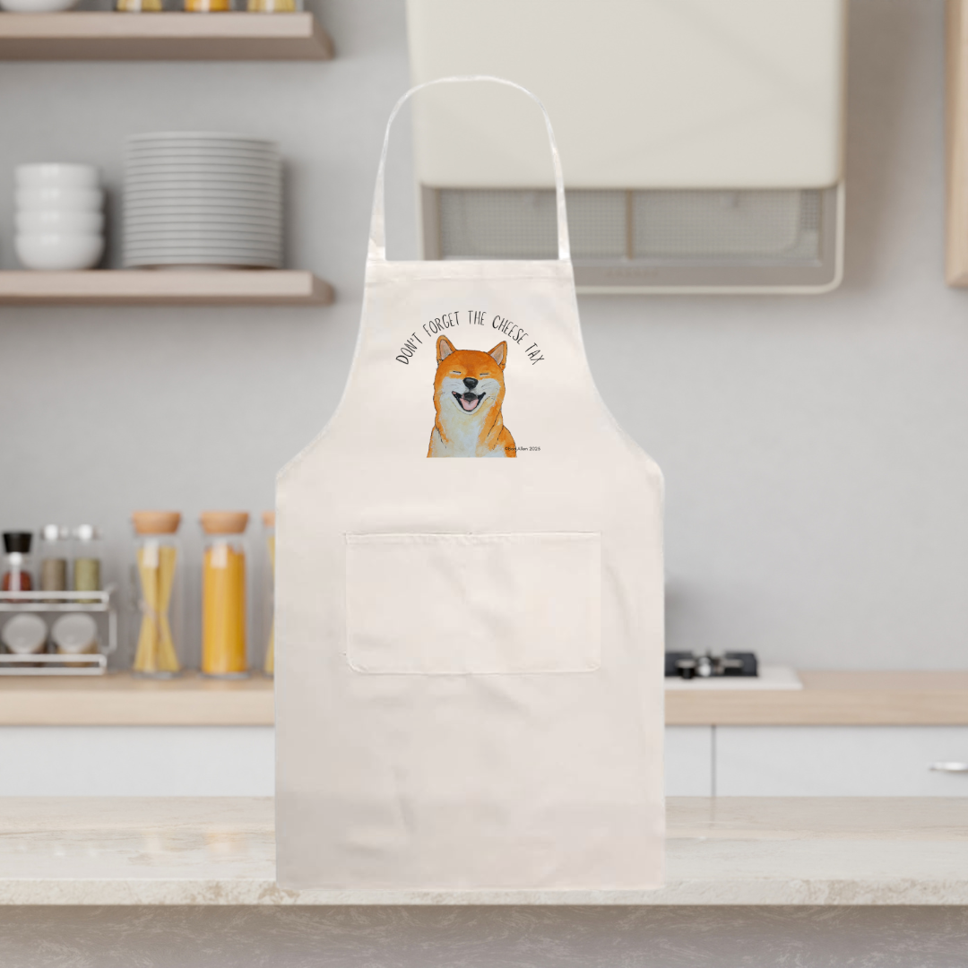 Shiba Inu Apron – For Cooks Under Canine Surveillance