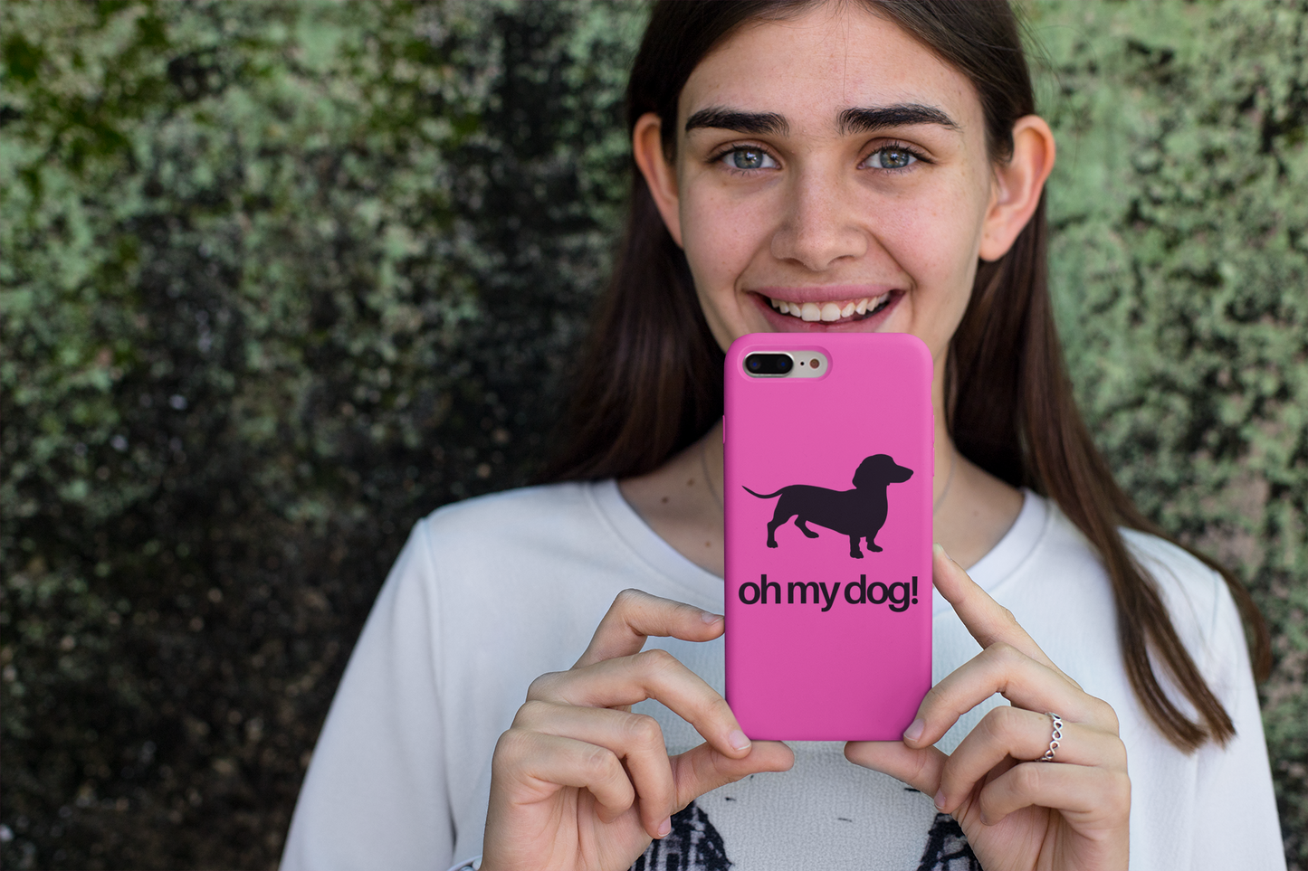 Oh My Dog! Dachshund Love Snap Mobile Phone Cover Cases