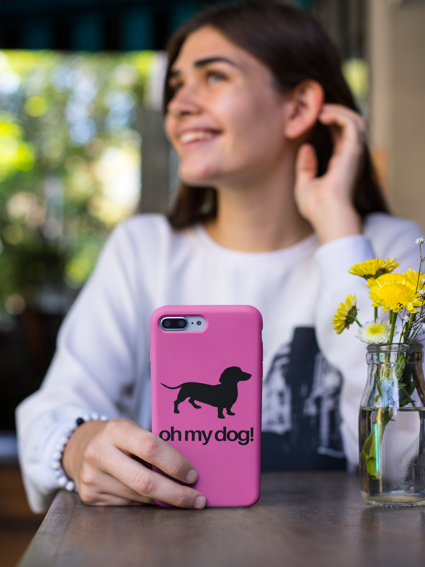 Oh My Dog! Dachshund Love Snap Mobile Phone Cover Cases