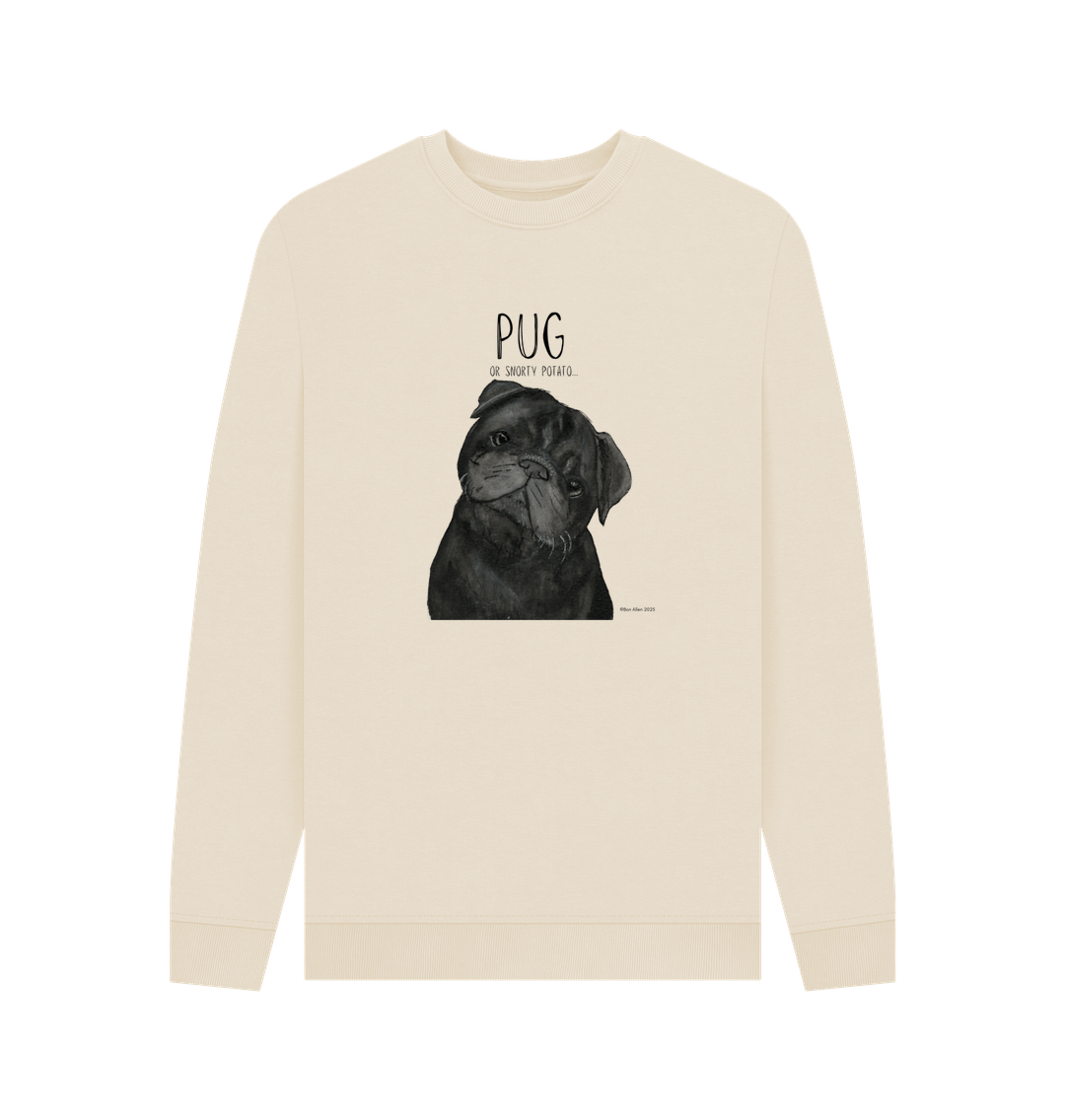 Snorty Potato Men's Crewneck – Cozy, Just Like Your Pug!