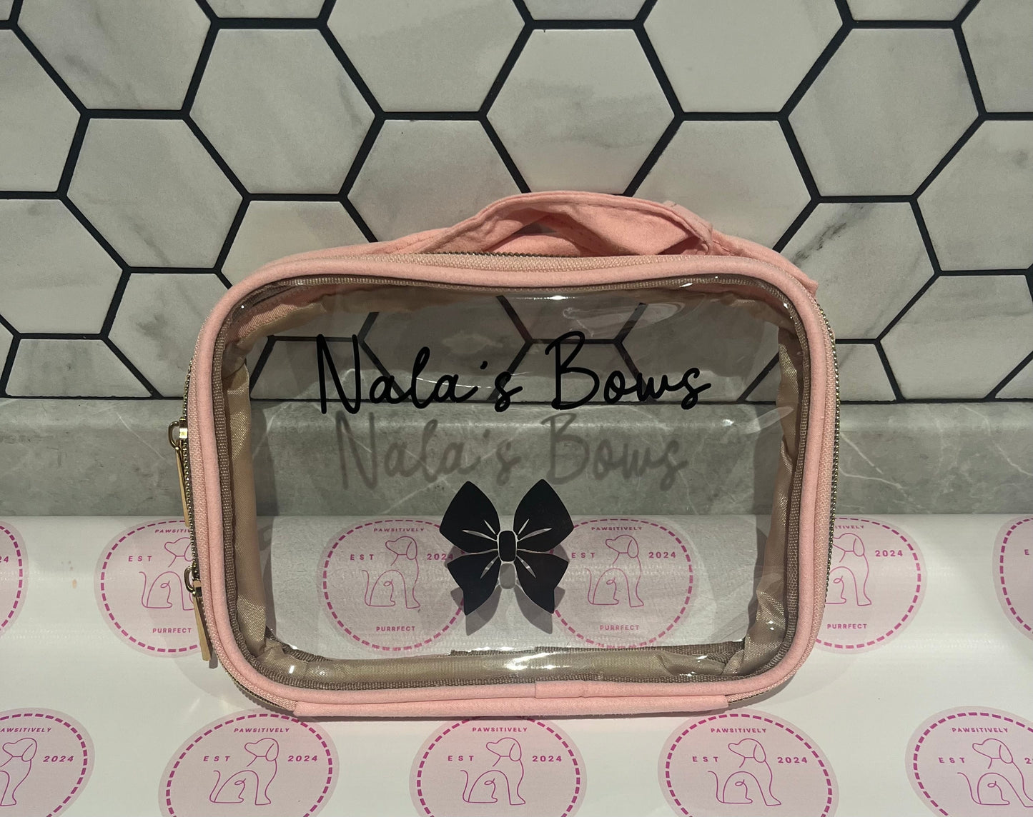 Personalised Pet Vanity/Travel Bags