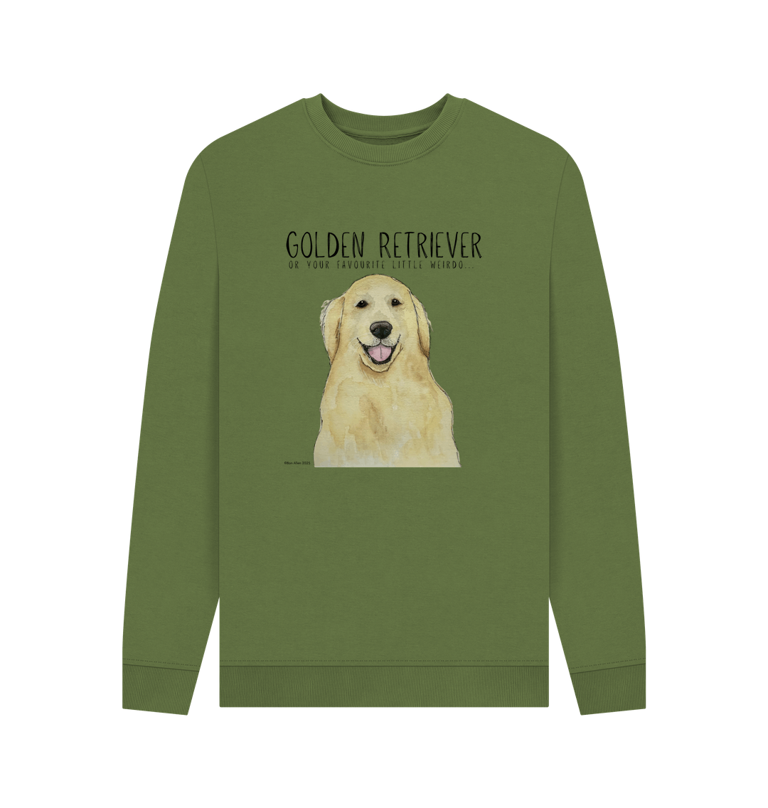 Golden Retriever Vibes: Sustainable Men’s Sweatshirt