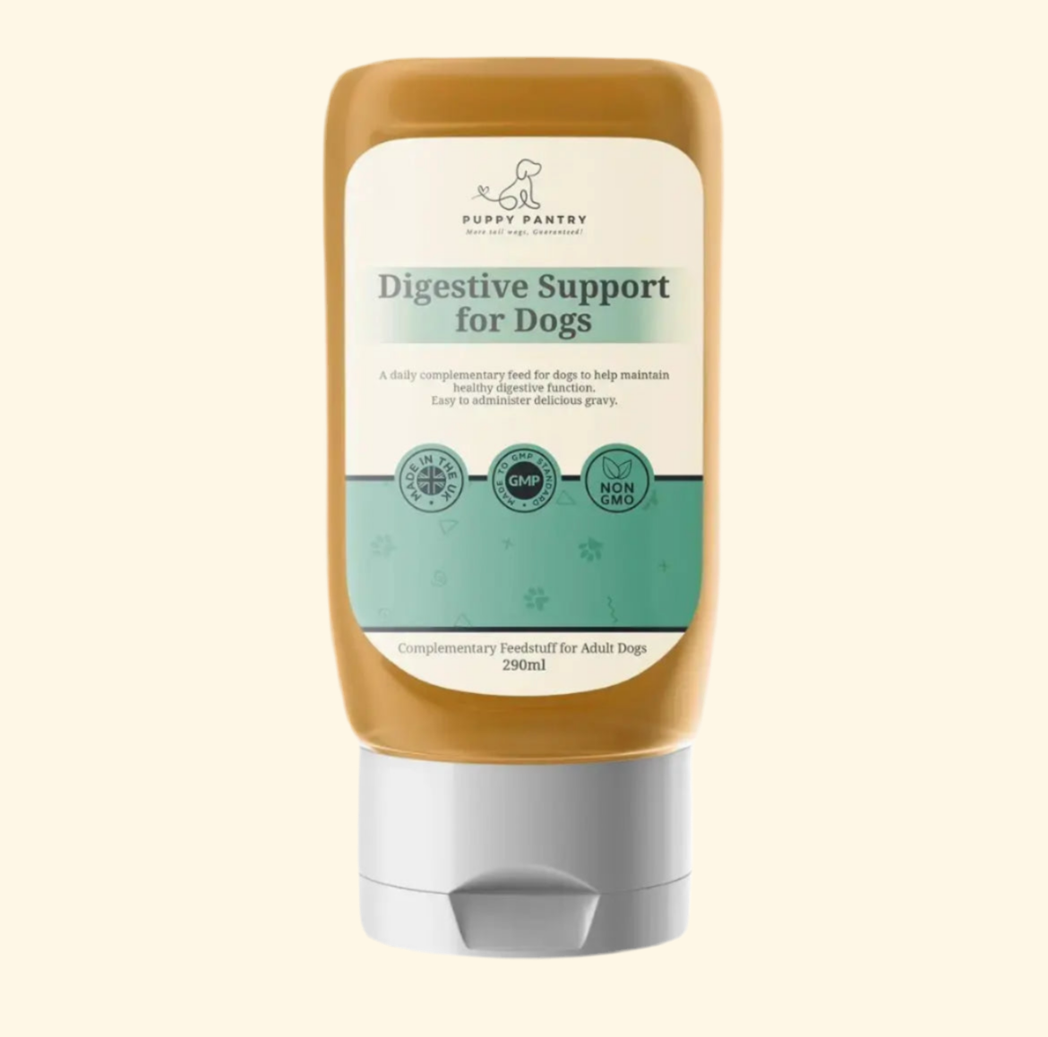 Probiotic Digestive Gravy – Beef (290ml)
Supports gut health, soothes sensitive stomachs, reduces gas & bloating