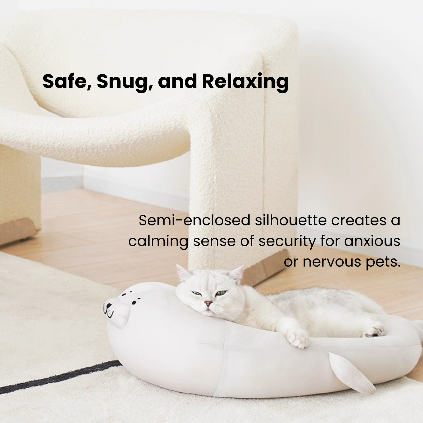 ZEZE cat bed (seal shape)