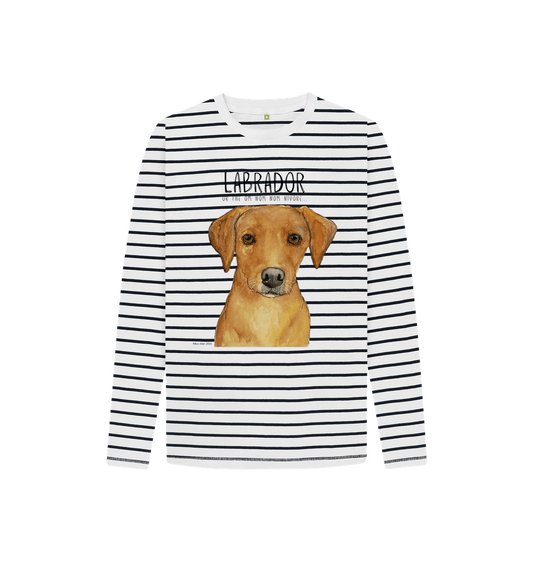 The Snack Seeker Stripes – Fox Red Labrador Breton Top