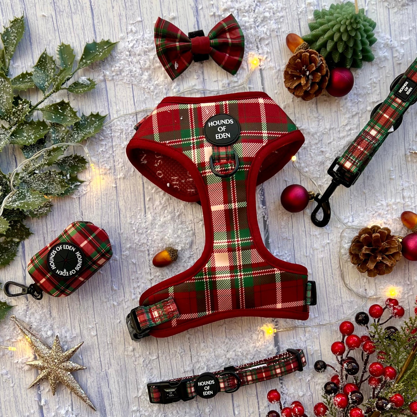 Tartan Me Up - Red & Cream Tartan Dog Snood