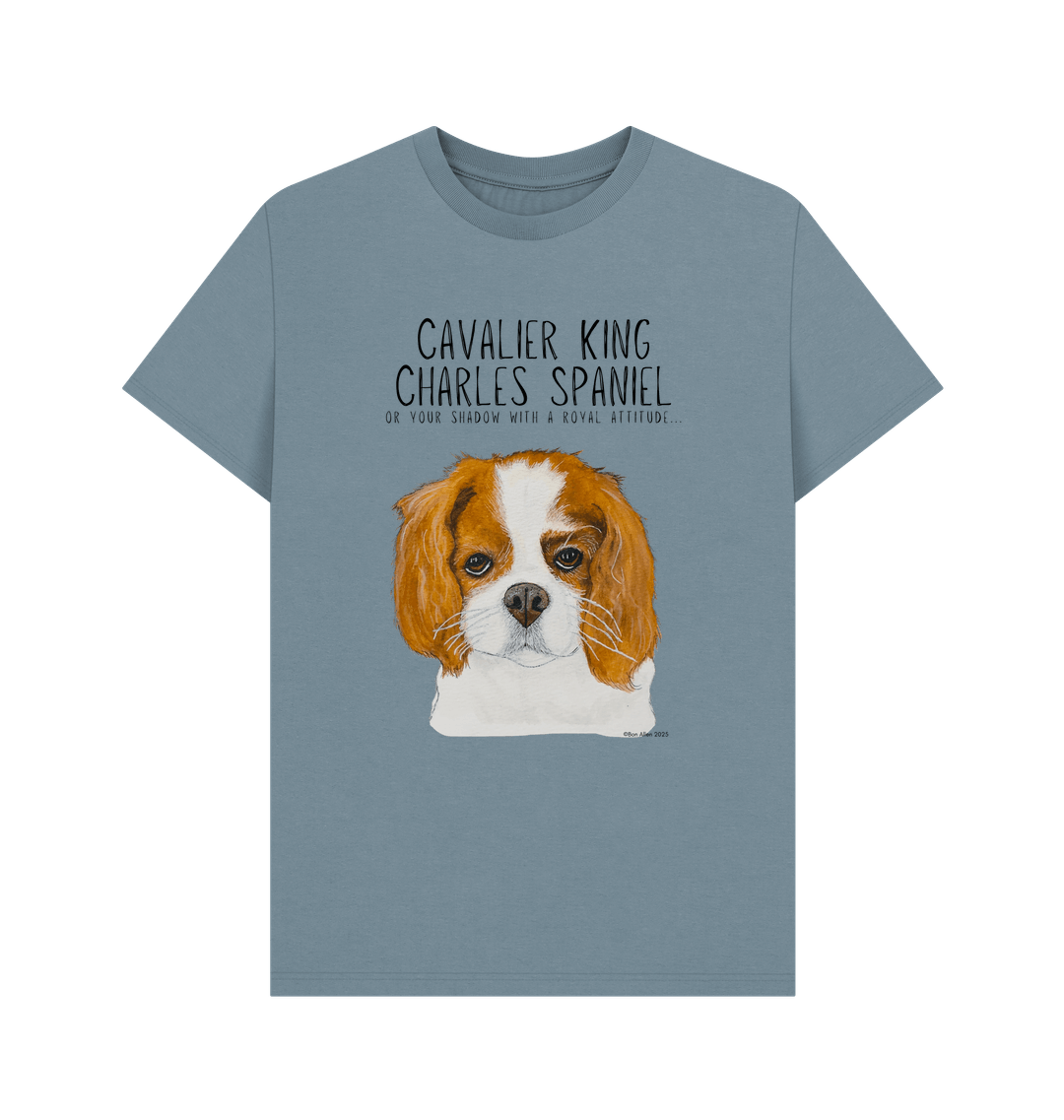 Obey the Crown: Sustainable Men’s T-Shirt Featuring Your Regal Shadow (Cavalier Style)