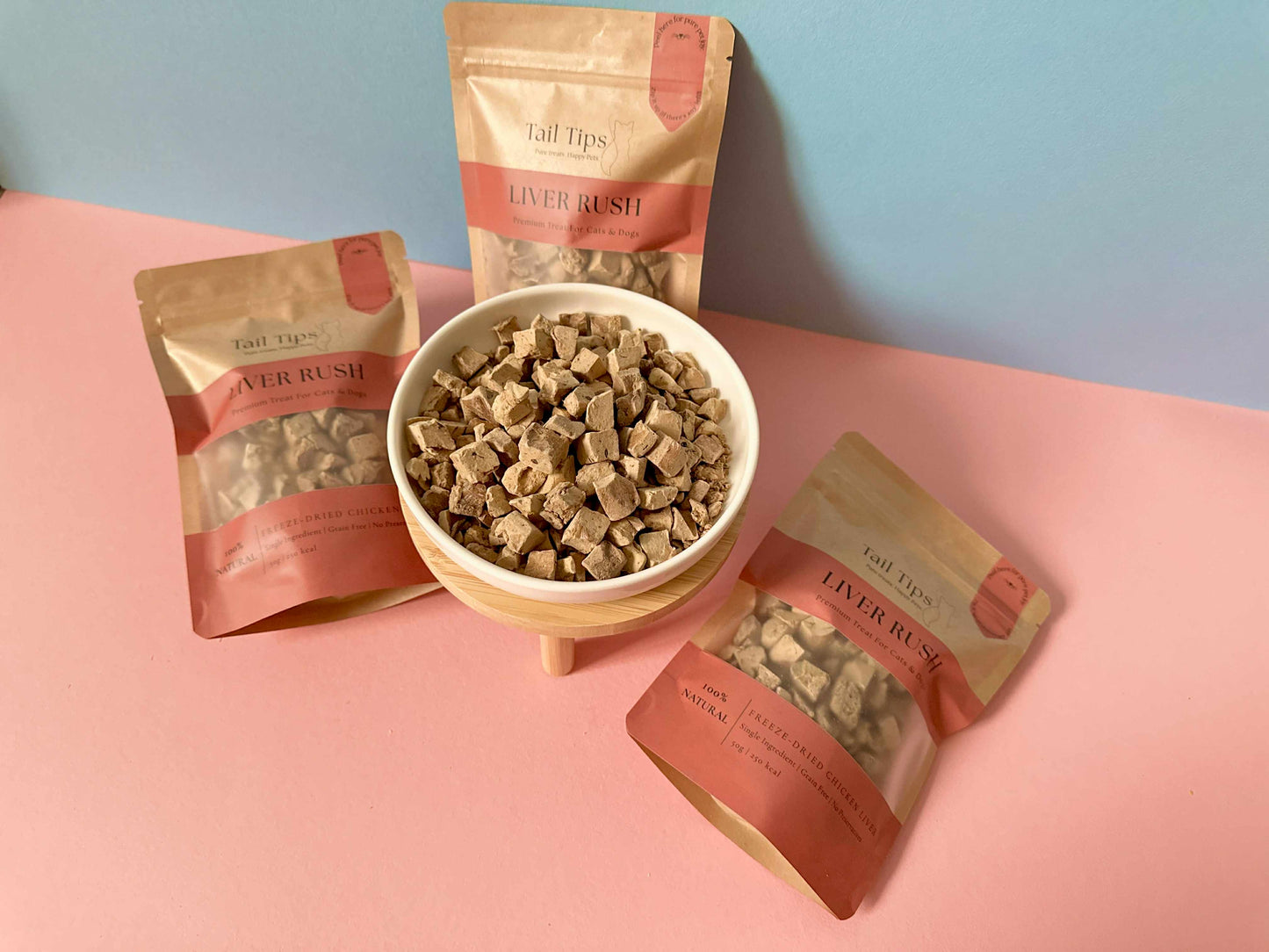 Liver Rush - 100% Freeze-Dried Chicken Liver Treats | High-Value | Tail Tips UK