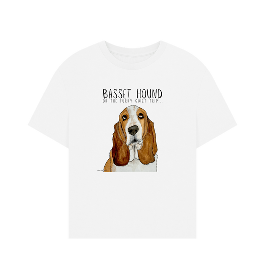 Basset Hound Women’s Relaxed Fit T-Shirt: Wear Your Guilt with Style!