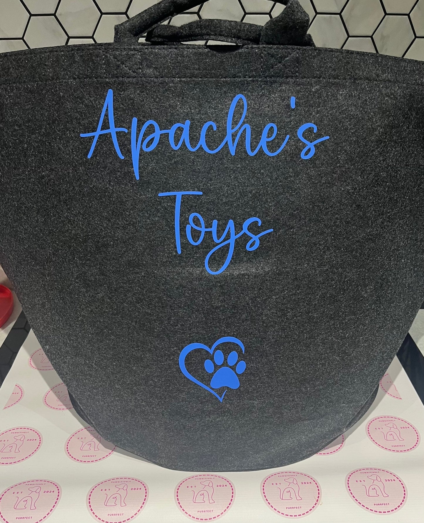 Personalised Pet Toy Bag