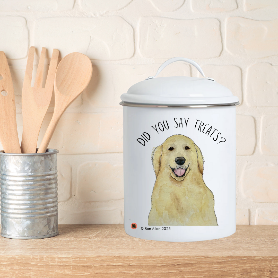 Golden Retriever’s Secret Snack Stash
