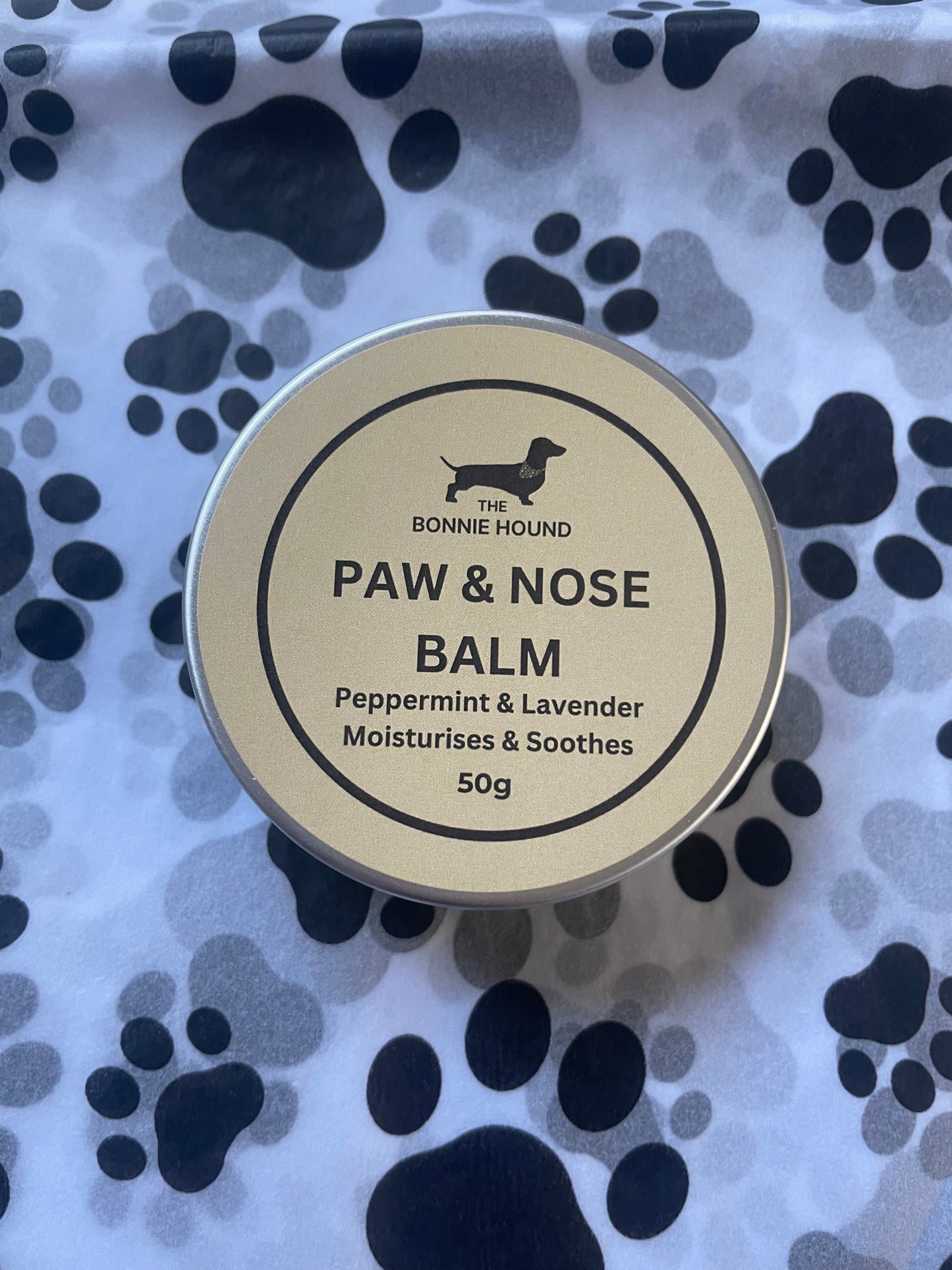 Handmade Paw, Nose and Skin Balm - Peppermint & Lavender - 50g